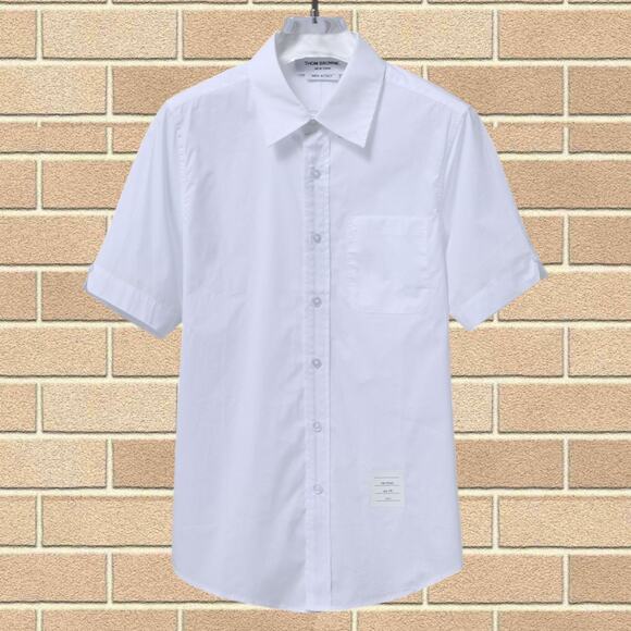 Women's Thom Browne Classic Short Sleeve Shirt - Picture 1 of 4